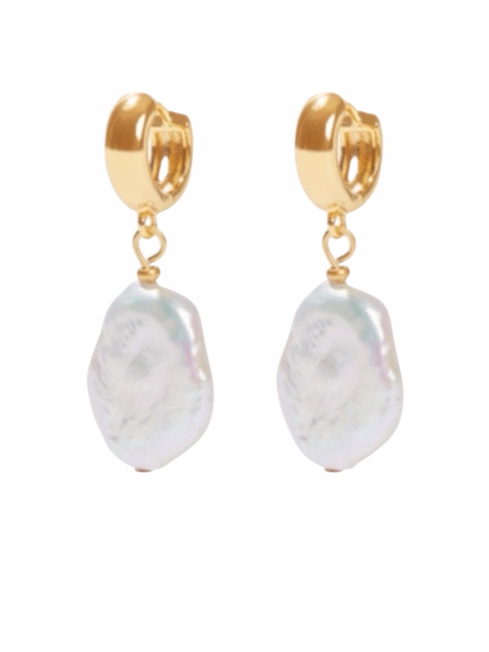 Our Spare Change Isla Freshwater Pearl Earrings NWT